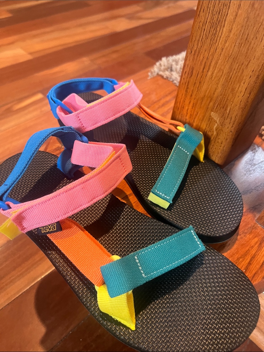 Teva womens Colorblock Strappy Sandals - Orange size 10 never wore. - Picture 3 of 9